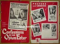 #A181 CONFESSIONS OF AN OPIUM EATER pressbook '62