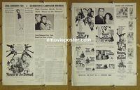 #A393 HOUSE OF THE DAMNED pressbook '63 living dead!