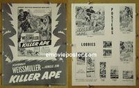 #A448 KILLER APE pressbook '53 Johnny Weissmuller