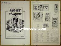 #A492 LIVE & LET DIE pressbook '73 Moore as Bond