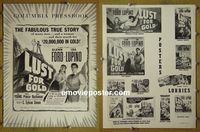 #A506 LUST FOR GOLD pressbook '49 Ida Lupino