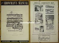 #A544 MARK OF THE HAWK pressbook '58 Sidney Poitier