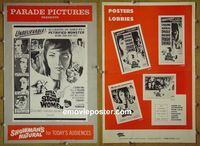 #A557 MILL OF THE STONE WOMEN pressbook '63 horror!
