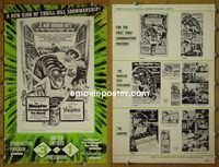 #A572 MONSTER THAT CHALLENGED THE WORLD/VAMPIRE pressbook '57
