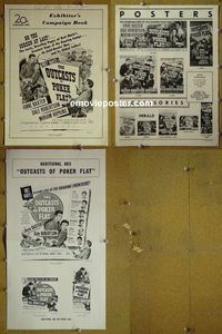 #A632 OUTCASTS OF POKER FLAT pressbook '52 Baxter