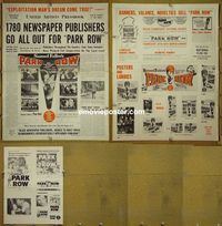 #A639 PARK ROW pressbook '52 Sam Fuller