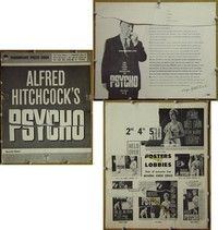 #A668 PSYCHO pressbook '60 Leigh, Perkins,Hitchcock