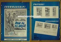 #A704 RUN FOR THE HILLS pressbook '53 Sonny Tufts