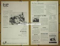 #A706 RUN WILD RUN FREE pressbook '69 Mark Lester