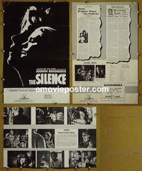 #A755 SILENCE pressbook '63 Ingmar Bergman
