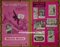#A128 BLOODY MAMA pressbook '70 AIP, Shelley Winters