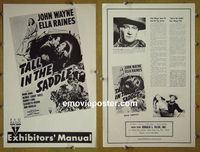#A820 TALL IN THE SADDLE pressbook R50s John Wayne