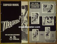 #A836 TERRIFIED pressbook '63 great image!