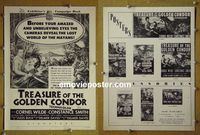 #A858 TREASURE OF THE GOLDEN CONDOR pressbook '53 Wilde