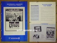 #A867 ULYSSES pressbook '67 O'Shea, Jefford