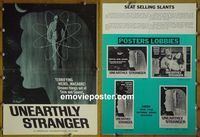 #A869 UNEARTHLY STRANGER pressbook '64 AIP