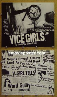 #A882 VICE GIRLS, LTD. pressbook '64 UK sex!