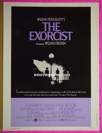 B008 EXORCIST 30x40 movie poster '74 Friedkin, Von Sydow