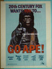 B009 GO APE 30x40 movie poster 74 5-bill Planet of the Apes