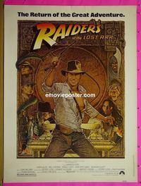 B014 RAIDERS OF THE LOST ARK 30x40 movie poster R82 Ford