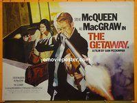 B025 GETAWAY British quad movie poster R79 S. McQueen, Ali McGraw