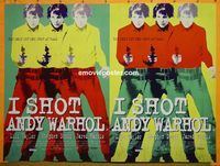 B031 I SHOT ANDY WARHOL British quad movie poster '96 Warhol!