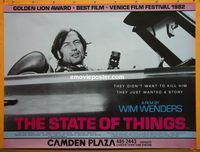 B041 STATE OF THINGS British quad movie poster '82 Wim Wenders