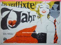 B066 7 YEAR ITCH German movie poster R66 Marilyn Monroe