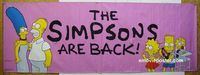 B064 SIMPSONS vinyl banner movie poster '89 Matt Groening, cartoon