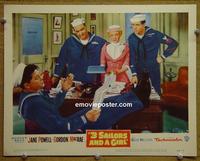 C658 3 SAILORS & A GIRL lobby card #4 '54 Jane Powell