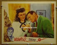 C682 ACCOMPLICE lobby card '46 Richard Arlen, Ann Borg