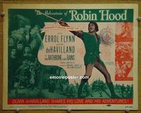 C083 ADVENTURES OF ROBIN HOOD title lobby cardR56 Flynn