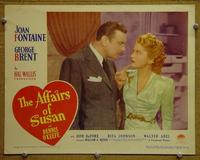 C699 AFFAIRS OF SUSAN lobby card #2 '45 Joan Fontaine, Brent