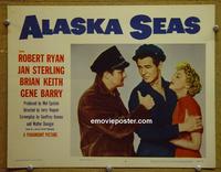 C704 ALASKA SEAS lobby card #6 '54 Ryan, Sterling