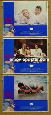 F756 '10' 3 lobby cards '79 Dudley Moore, Bo Derek
