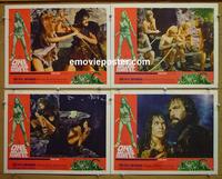 F723 1 MILLION YEARS BC 4 lobby cards '66 Raquel Welch