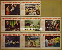 F092 BRIDGES AT TOKO-RI 8 lobby cards '54 Grace Kelly, Holden
