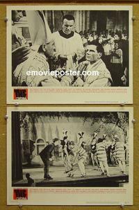 F882 CARDINAL 2 lobby cards '64 Tom Tryon, Otto Preminger