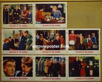 F111 CHILDREN OF THE DAMNED 8 lobby cards '63 Hendry