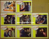 F115 CIRCLE OF DECEPTION 8 lobby cards '60 Suzy Parker
