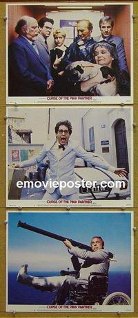 F770 CURSE OF THE PINK PANTHER 3 lobby cards '83 Niven