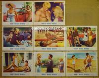 F157 DON'T MAKE WAVES 8 lobby cards '67 Sharon Tate, Cardinale