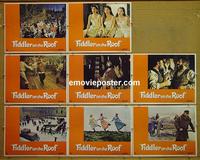 F193 FIDDLER ON THE ROOF 8 lobby cards '72 Topol, Molly Picon