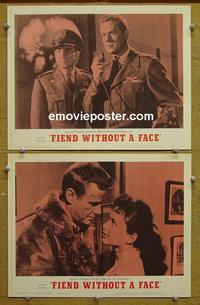 F924 FIEND WITHOUT A FACE 2 lobby cards R62 Marshall Thompson