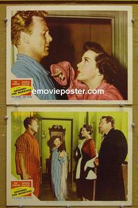F947 GROUNDS FOR MARRIAGE 2 lobby cards '51 Van Johnson