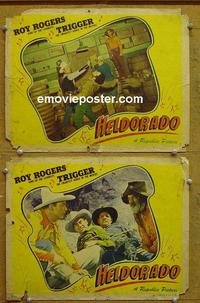 F956 HELDORADO 2 lobby cards '46 Roy Rogers