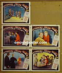 F712 INVADERS FROM MARS  5 lobby cards '53 Hunt, Carter