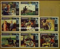 F330 LONELY ARE THE BRAVE 8 lobby cards '62 Krik Douglas