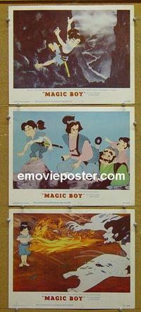 F792 MAGIC BOY 3 lobby cards '60 animated adventure!
