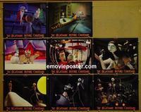 F402 NIGHTMARE BEFORE CHRISTMAS 8 lobby cards #1 '93 model photo set!